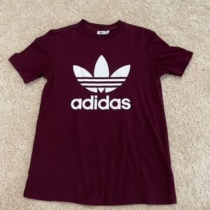 Adidas  maroon t-shirt